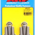 Chevy 12pt motor mount bolt kit with energy suspension mount