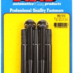 M10 x 1.25 x 80 hex black oxide bolts (5pcs)