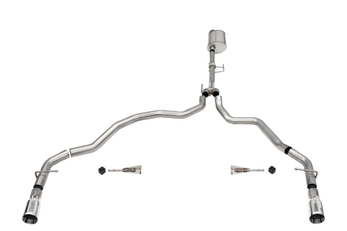 E661CFB0-B239-2416-A593-FC4B054127DC Corsa Cat-Back 3.0" Dual Rear Single 4.0" F150 3.5 21-23 - Image 1