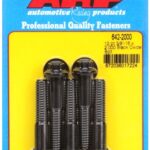 "3/8""-16 x 2.000 12pt black oxide bolts" (5pcs)