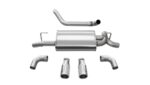 Corsa Axle-Back 2.5" Dual Rear Single 3.5" Wrangler 3.6