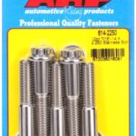 "7/16""-14 X 2.250 12pt 1/2 wrenching SS bolts" (5pcs)