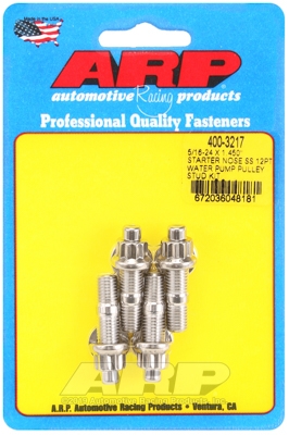 E8E1AE21-8C96-6DDB-9525-CCED80C9981E ARP 5/16-24x1.450 starter nose SS 12pt WP pulley stud kit - Image 1
