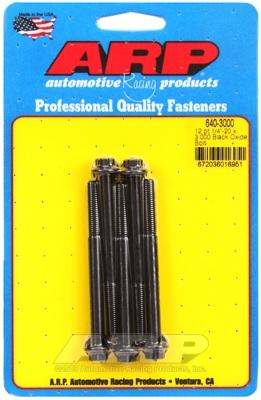 E9B8E066-FB9E-13D0-CA98-6241E2EAA113 "1/4""-20 x 3.000 12pt black oxide bolts" (5pcs) - Image 1
