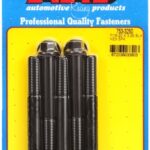 "7/16""-20 x 3.250 hex black oxide bolts" (5pcs)