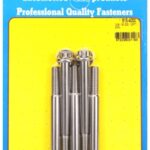 "3/8""-16 x 4.000 12pt 7/16 wrenching SS bolts" (5pcs)