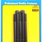"3/8""-24 x 4.750 hex black oxide bolts" (5pcs)