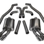 Corsa Cat-Back 3.0" Dual Rear Twin 4.0" Camaro 6.2 12-15