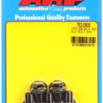 "3/8""-24 x .500 hex black oxide bolts" (5pcs)
