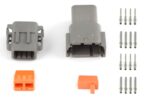 Haltech Plug & Pins Only Set of Deutsch DTM-8 Conn (7.5 Amp)