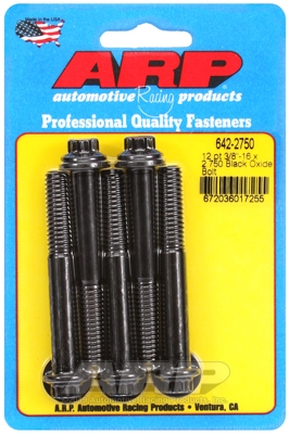 ED70E522-E0D9-E6AA-53D9-E1FDEDD530FE "3/8""-16 x 2.750 12pt black oxide bolts" (5pcs) - Image 1