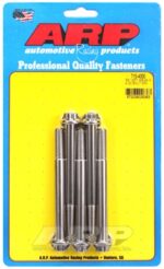 "3/8""-24 x 4.000 12pt 7/16 wrenching SS bolts" (5pcs)
