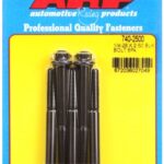 "1/4""-28 x 2.500 12pt black oxide bolts" (5pcs)