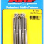 "1/4""-20 x 2.500 12pt SS bolts" (5pcs)