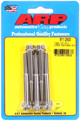 EF506208-BF89-253A-92DD-55CA75CAA942 "1/4""-20 x 2.500 12pt SS bolts" (5pcs) - Image 1