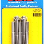 "3/8""-24 x 2.750 hex 7/16 wrenching SS bolts" (5pcs)