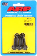 M6 x 1.00 x 25 hex black oxide bolts (5pcs)