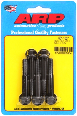 F1126037-790B-4E38-699B-BB82E9053B63 M8 x 1.25 x 50 hex black oxide bolts (5pcs) - Image 1