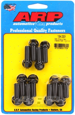 F1E4A0A8-E3BC-D662-1C9E-25090EB567B6 SB Chevy hex intake manifold bolt kit - Image 1