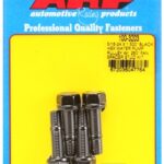 ARP 5/16-24x1.500 black hex WP pulley w/.250" fan spcr stud