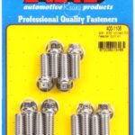 "3/8"" x .875 drilled SS header bolt kit"