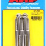 "1/4""-20 x 2.500 hex SS bolts" (5pcs)