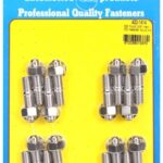 "SB Ford 3/8"" hex SS header stud kit"