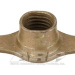 1/4-28 plate nut. 2-lug fixed