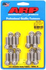 "3/8"" x .875 drilled SS 12pt header bolt kit"