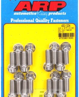 "3/8"" x .875 drilled SS 12pt header bolt kit"