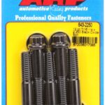 "7/16""-14 x 2.250 12pt black oxide bolts" (5pcs)