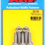 "5/16""-18 x 1.000 hex SS bolts"