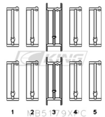 King Main Bearing Shell OPEL C20XE, X18XE, X22XE