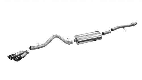 F5240697-CF6F-032A-80F4-563E000E86A1 Corsa Cat-Back 3.5" Sngle Side Twin 4.5" Silverado 6.2 14-19 - Image 1