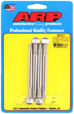 F56CB828-5EA8-37BA-602F-02D541389893 ARP 5/16-24x3.750 SS hex WP pulley w/ 2.500" fan spcr stud - Image 1
