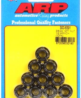 ARP "3/8""-24. 1/2"" socket 12pt nut kit" (10pcs)