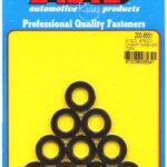 ARP M12 ID .875"OD chamfer black washers-3mm-10pcs