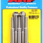 "5/16""-18 x 2.500 hex SS bolts"