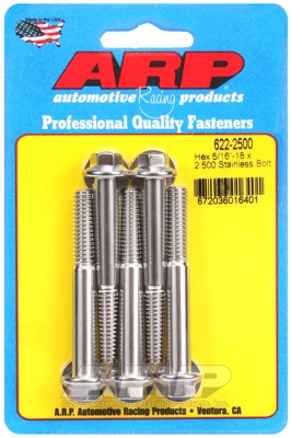 F7D878A9-CA55-FCB6-958E-F8E92B99A5DA "5/16""-18 x 2.500 hex SS bolts" - Image 1