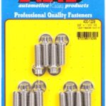 "3/8"" x 1.000 SS 12pt header bolt kit"
