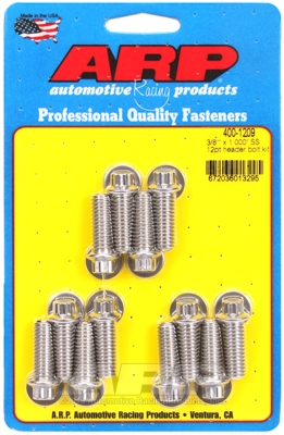 F9C1E055-16C9-468D-E6B8-211BD17D3768 "3/8"" x 1.000 SS 12pt header bolt kit" - Image 1