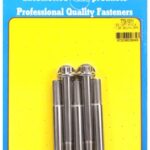 M10 x 1.25 x 90 12pt SS bolts (5pcs)