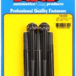 "3/8""-24 x 3.000 12pt 7/16 wrenching black oxide bolts"5pcs