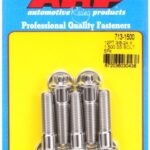 "3/8""-24 x 1.500 12pt SS bolts" (5pcs)