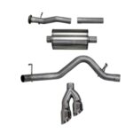 Corsa Cat-Back 3.0" Single Side Twin 4.0" Colorado 3.6 17-22