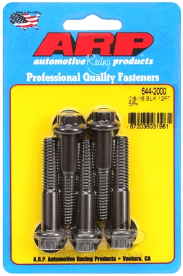 FD3700C2-D12E-3F53-4DC7-42BBBE97E347 "3/8""-16 x 2.000 12pt 7/16 wrenching black oxide bolts"5pcs - Image 1
