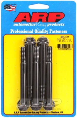 FD6DED2E-EEB6-47C5-6F8C-A61DA7E4433C M10 x 1.25 x 90 hex black oxide bolts (5pcs) - Image 1