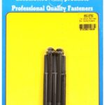 "1/4""-20 X 3.750 hex black oxide bolts" (5pcs)