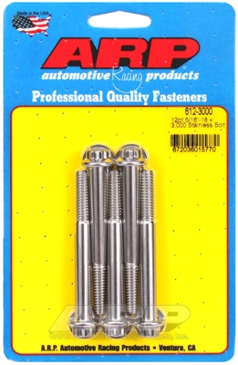 FE5AC135-0D4A-BCE3-C24C-F07EA4CDC959 "5/16""-18 x 3.000 12pt SS bolts" (5pcs) - Image 1