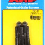 "1/4""-20 x 1.750 12pt black oxide bolts" (5pcs)